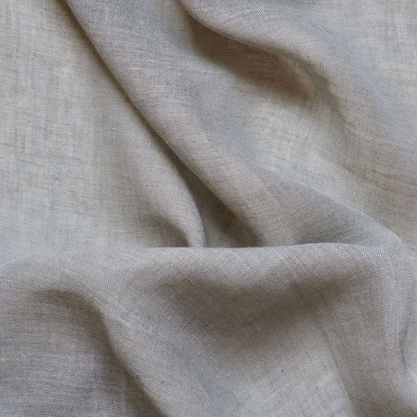 Sheer linen fabric - grey