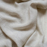 Sheer linen fabric - sand