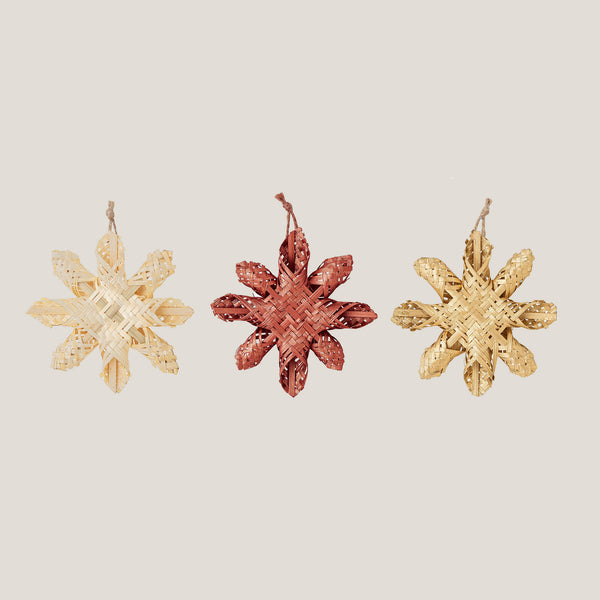 Hani bamboo hanging ornaments - Set of three (4 left)