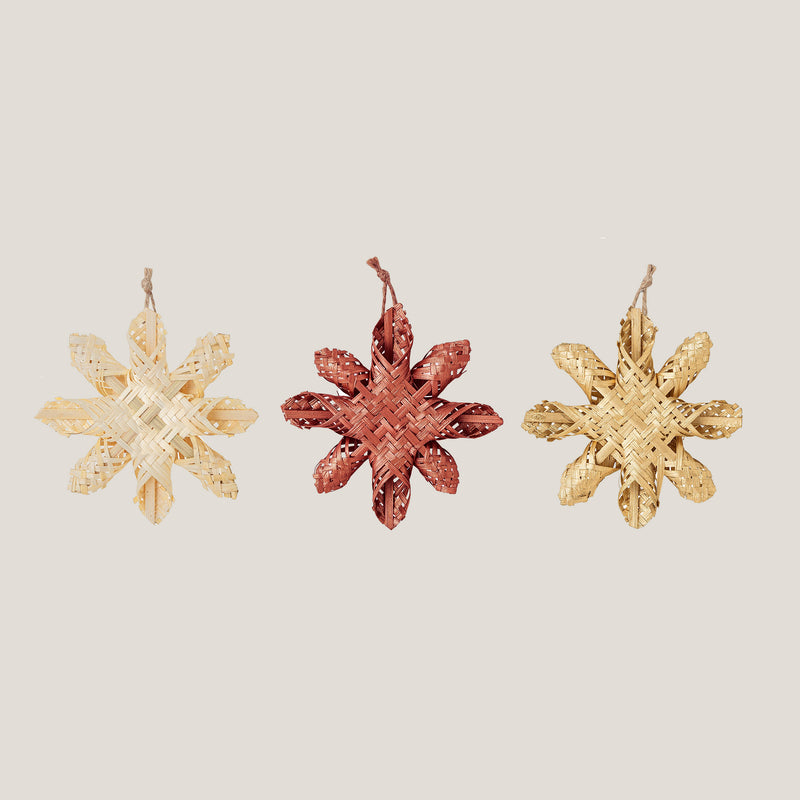 Hani bamboo hanging ornaments - Set of three (3 left)