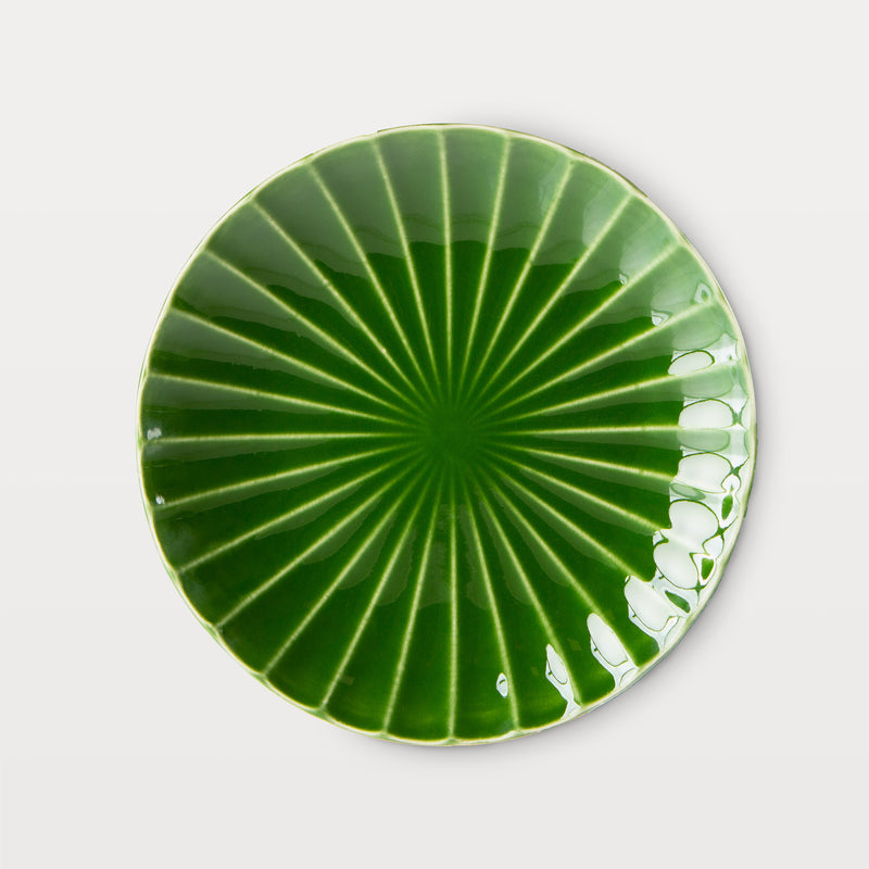 HKLiving emerald ceramics side plates, set of 2