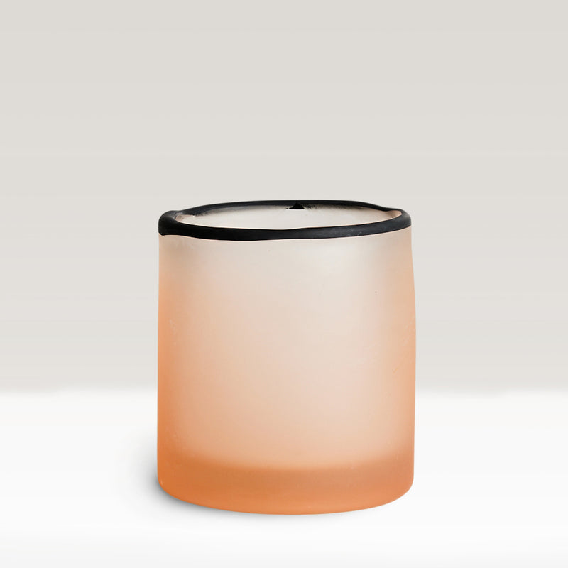 HKLiving glass tea light holder - blush
