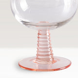 HKLiving swirl wine glass, nude