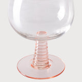 HKLiving swirl wine glass, nude