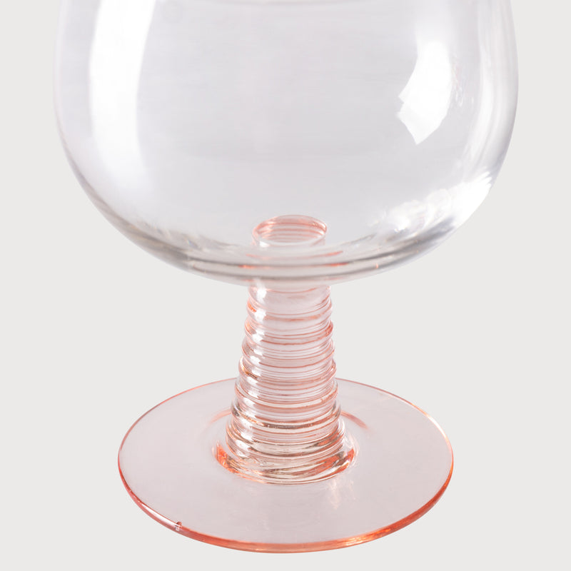 HKLiving swirl wine glass, nude