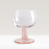 HKLiving swirl wine glass, nude