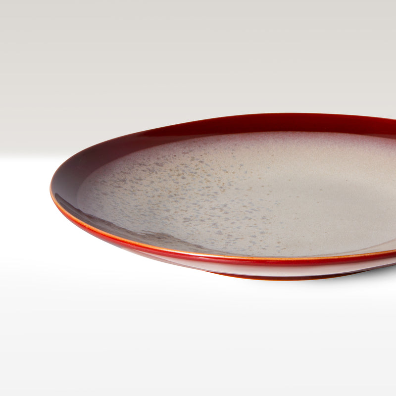 HKLiving 70s ceramics dinner plates, frost, set of 2