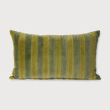 HKLiving striped velvet green cushion