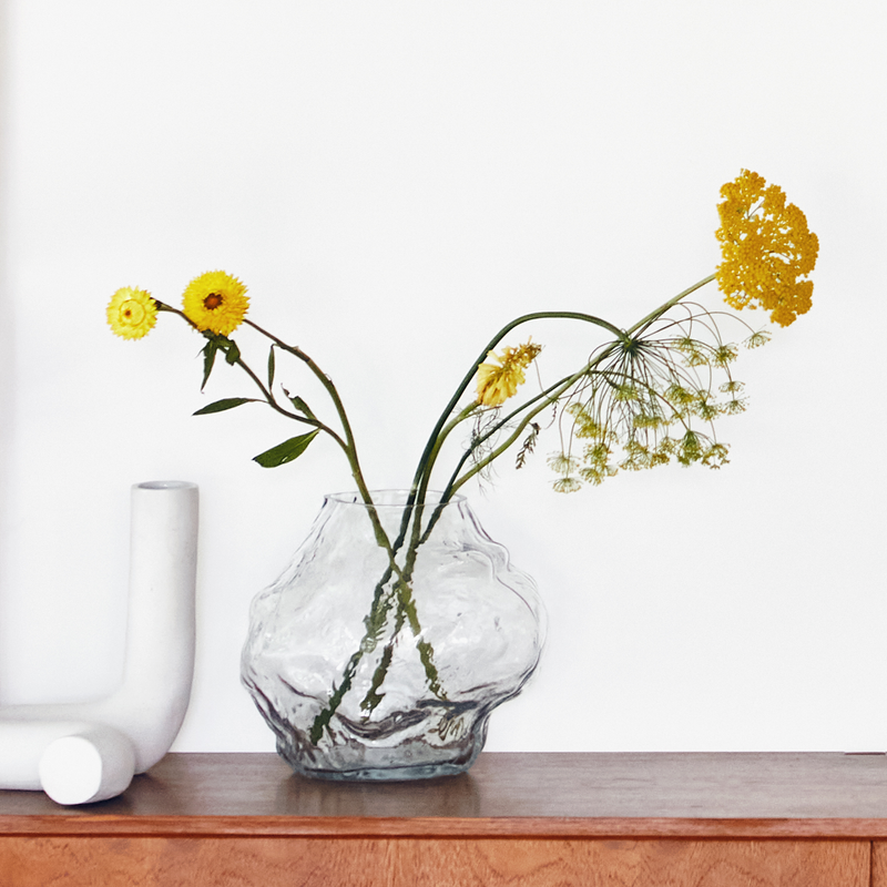 HKLiving cloud glass vase