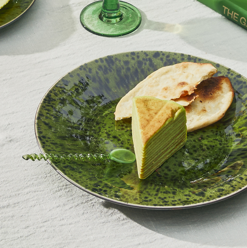 HKLiving emerald twisted glass spoons, set of 4