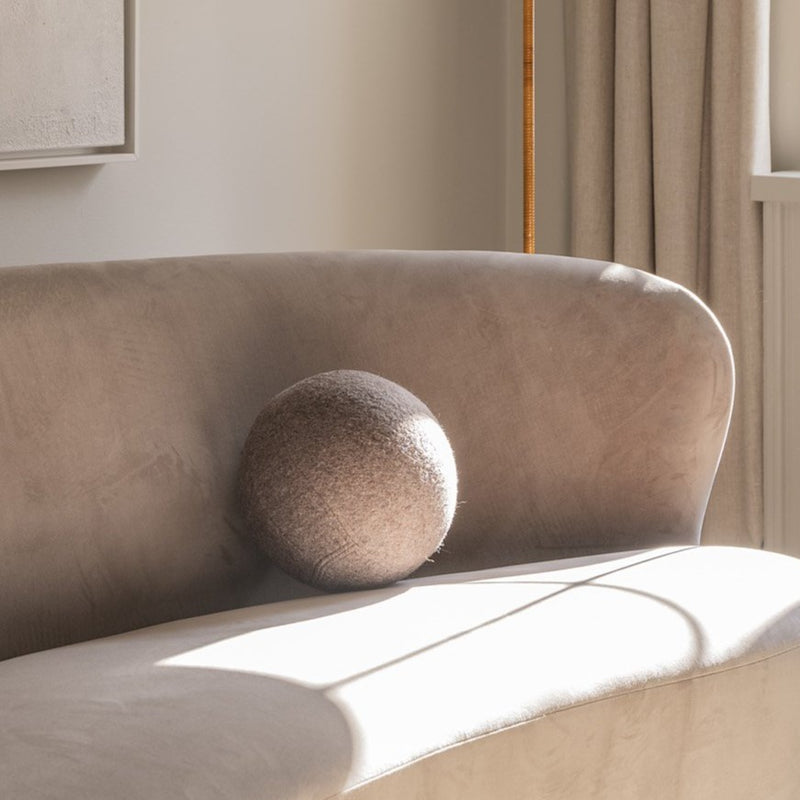 Gotain sculptural sphere cushion - Mink