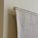 Linen roman blind - Pure white