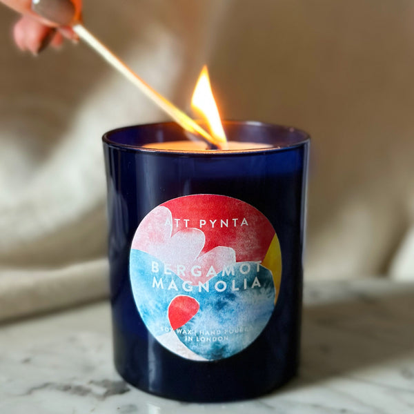 Bergamot & Magnolia scented candle