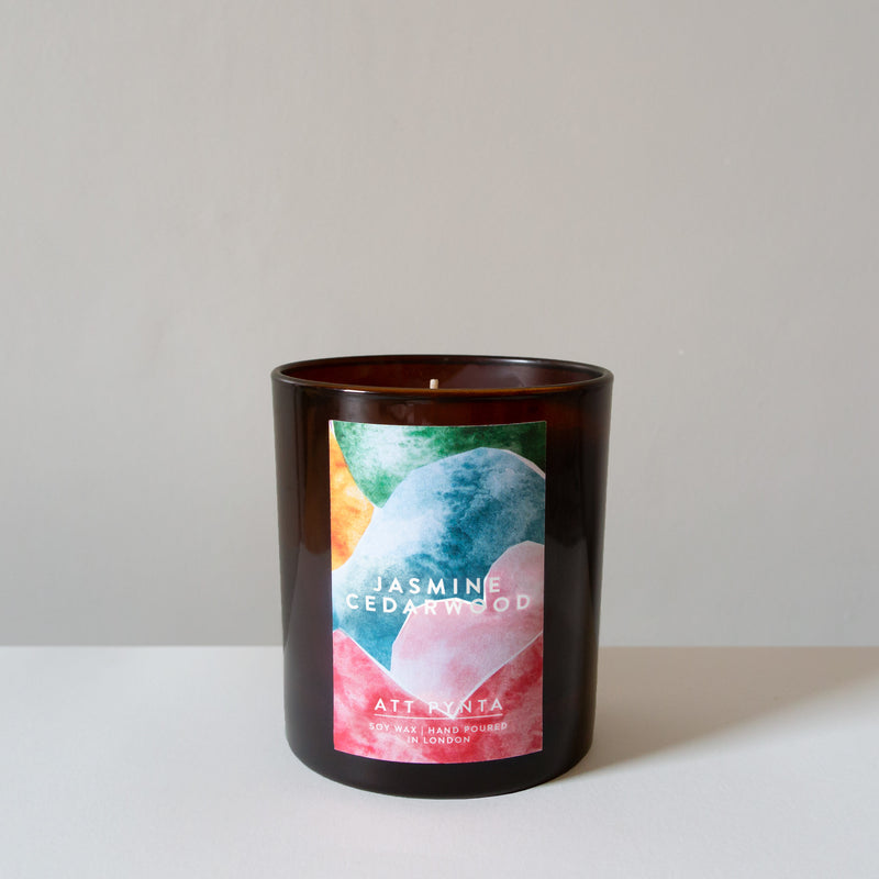 Jasmine & Cedarwood scented candle (3 left)