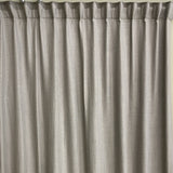 Ready made grey linen curtain, 225cm length / 280cm wide (1 panel)