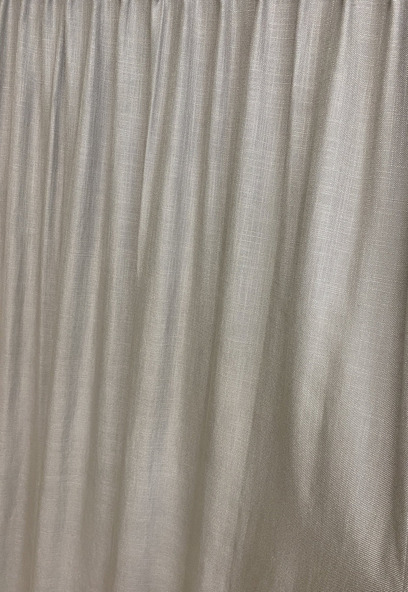 Ready made grey linen curtain, 225cm length / 280cm wide (1 panel)
