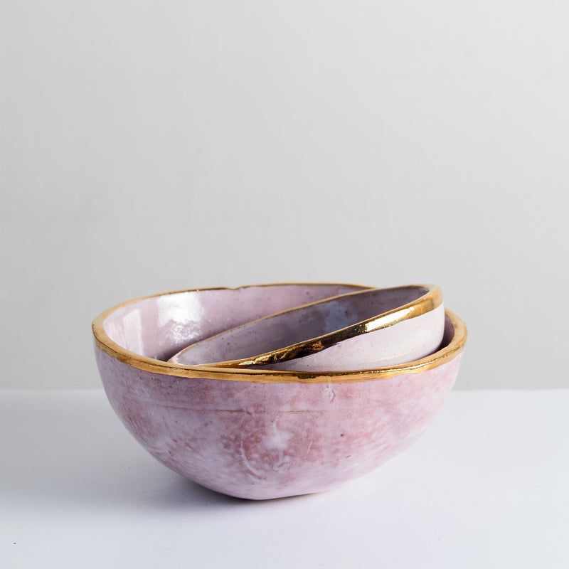Handmade bowl with 24 carat gold - PRE ORDER - Att Pynta