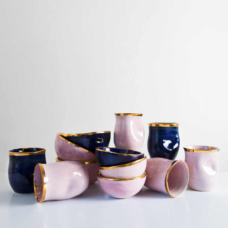 Handmade mug with 24 carat gold - Att Pynta