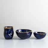 Handmade bowl with 24 carat gold - Att Pynta
