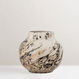 Janka large marble glazed stoneware vase