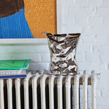 HKLiving chrome bag of crisps vase