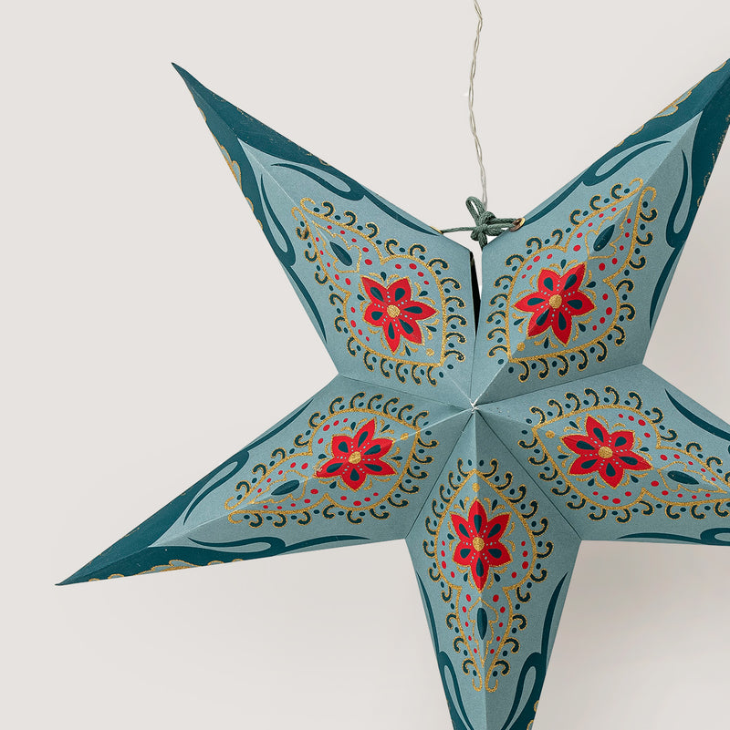 Lecce Large star ornament with LED light