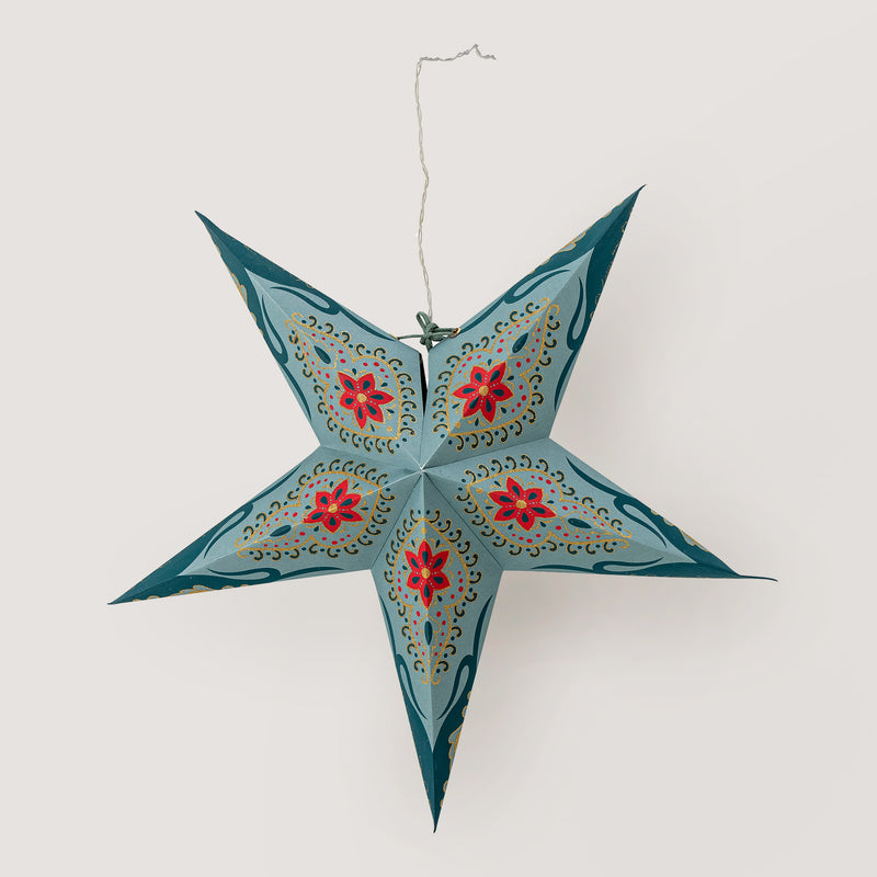 Lecce Large star ornament with LED light