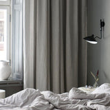 Sheer linen fabric - grey