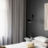 Sheer linen curtain - grey