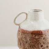 Lou handcrafted stoneware vase with handle