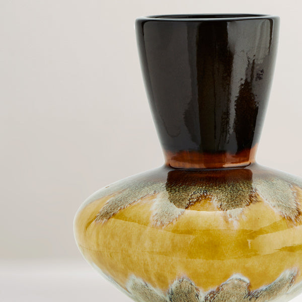 Maya large handcrafted glazed vase