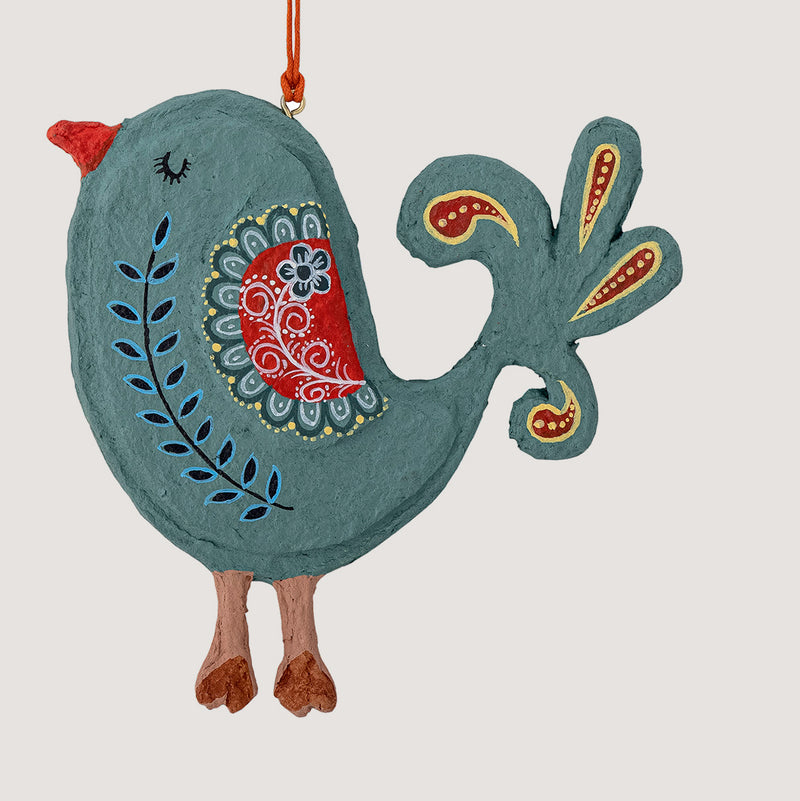 Marta Blue Bird Ornament