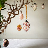 Påsk hand-painted decorative paper eggs - set of 2