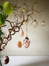 Pernille handmade glass beaded decorative egg