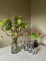 Lilja petal handmade glass decorative egg