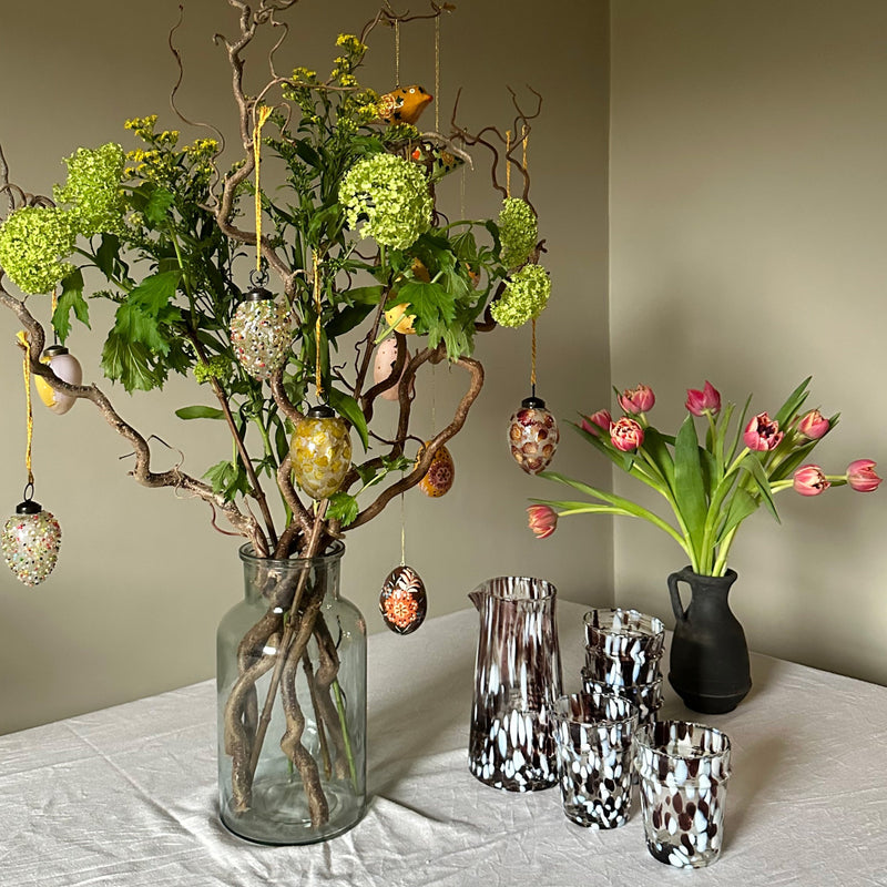 Akva handmade glass decorative egg