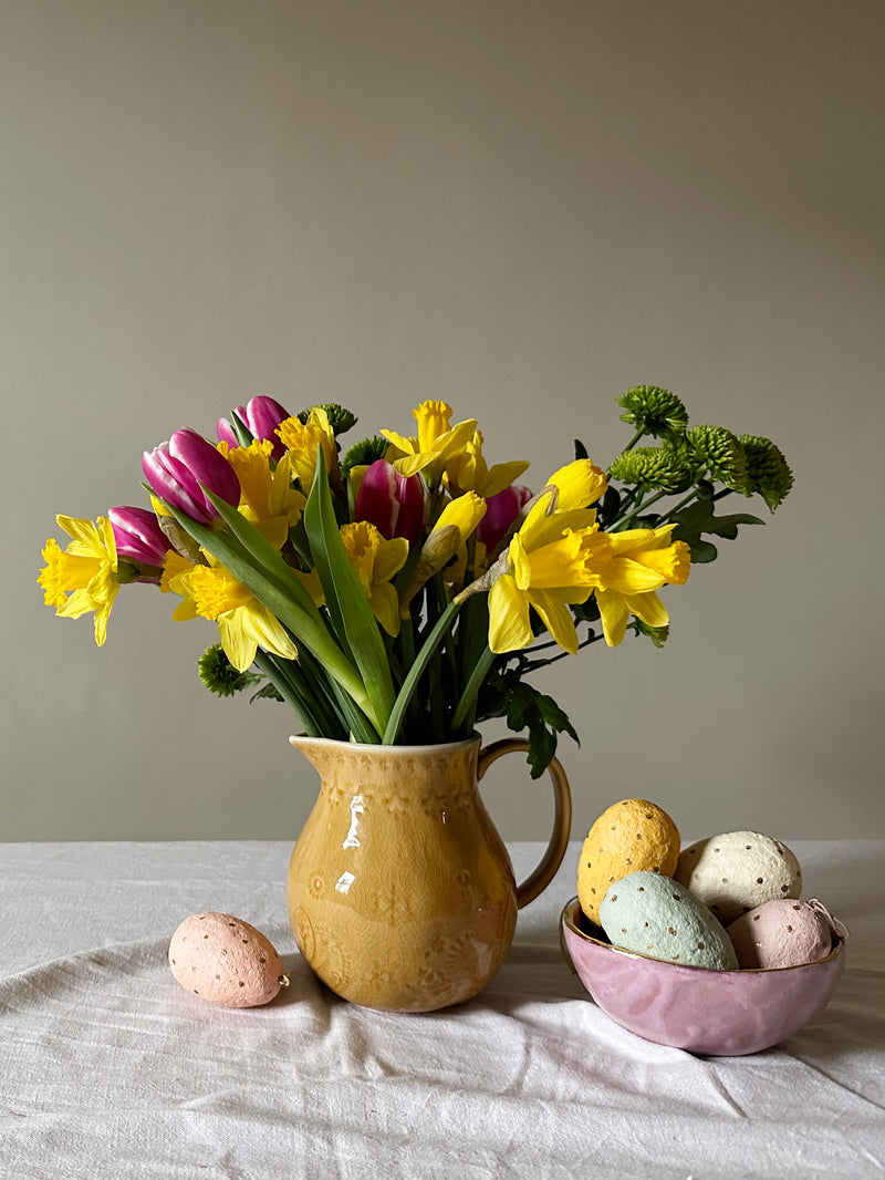 Karolina hand-painted decorative paper eggs - set of 6