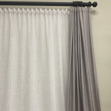 Ready made white sheer linen curtain 230cm length / 140cm wide (1 panel)