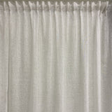 Ready made white sheer linen curtain 230cm length / 140cm wide (1 panel)