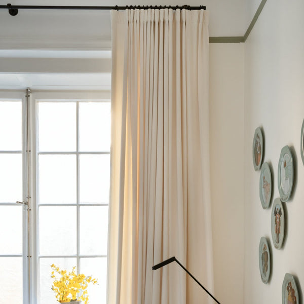 Velvet curtain -Off white