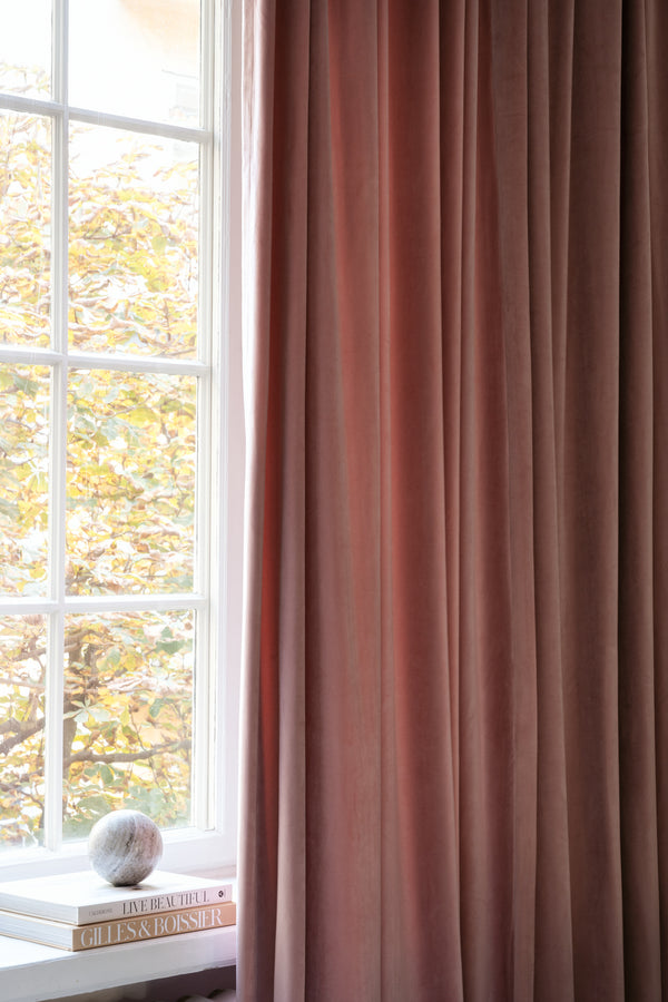 Velvet curtain - pink