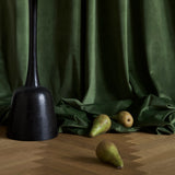 Ready-made velvet curtain, forest green, 140cm wide, drop 200cm (1 panel)