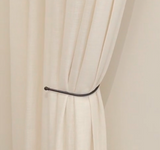 Metal curtain tie back