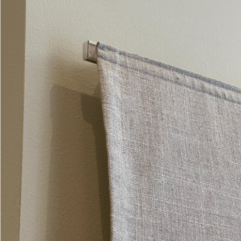 Sheer linen roman blind - khaki