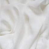 Sheer linen fabric - pure white
