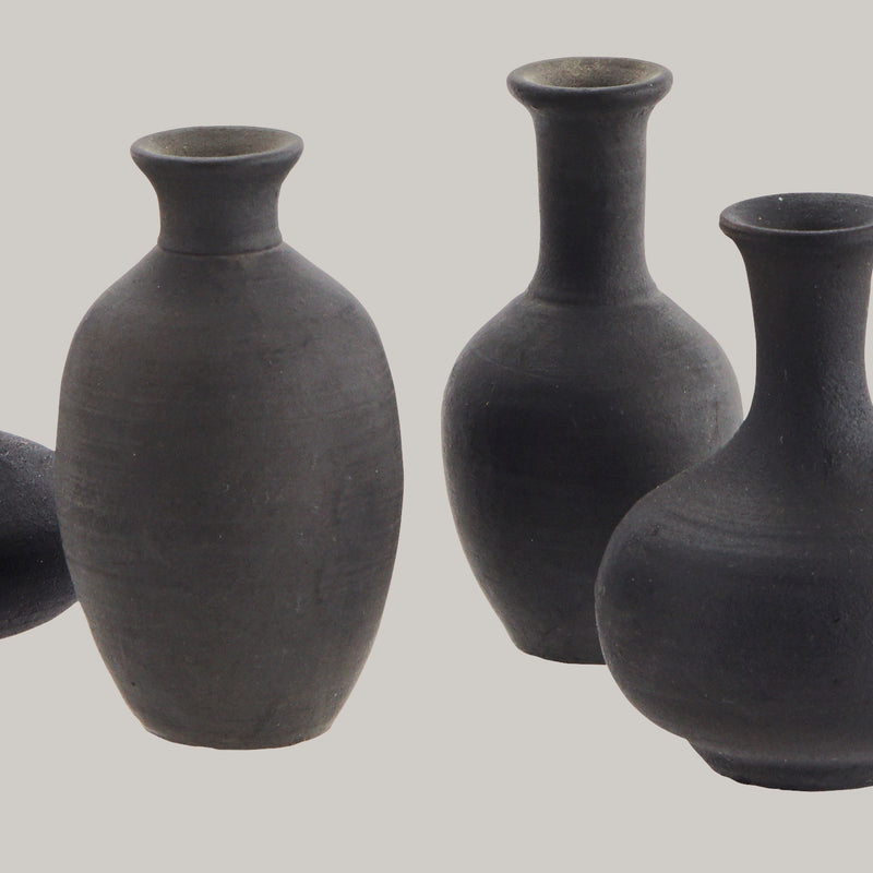 Simone terracotta mini vases, set of 5