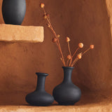 Simone terracotta vases, set of 5