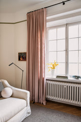 Linen curtain - pink