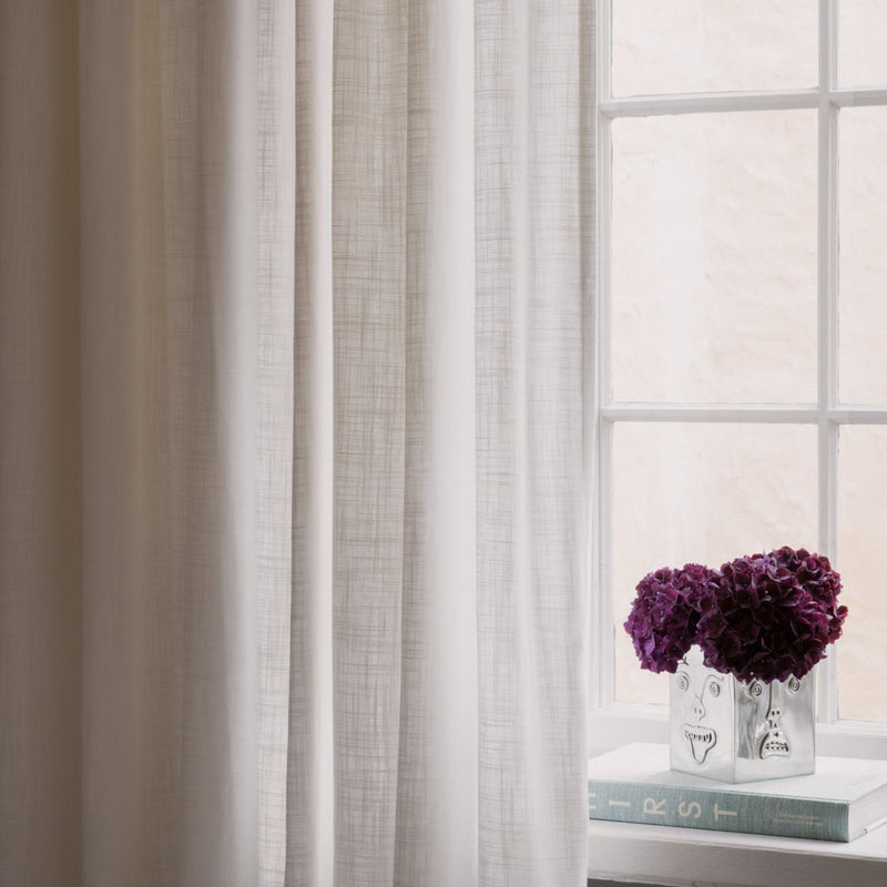 Linen curtain - pure white