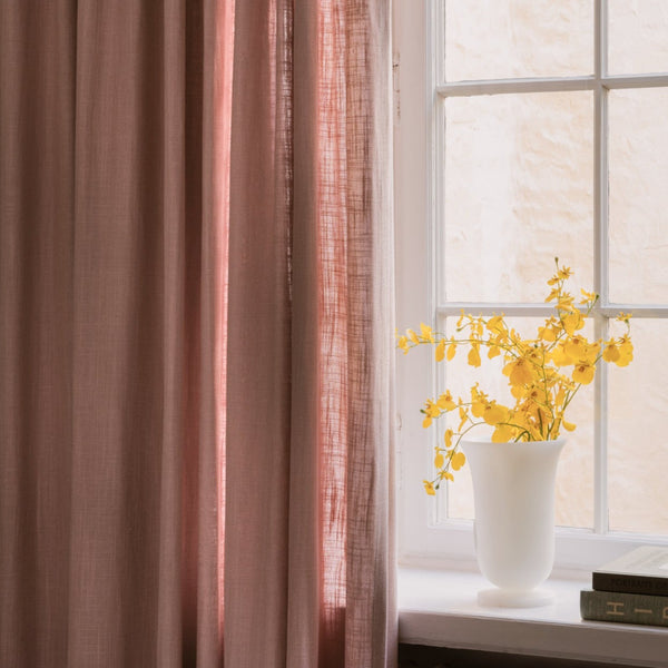 Linen curtain - pink